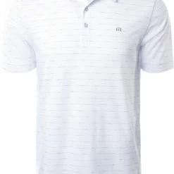 Outlet 🔔 TravisMathew Men's Exclusive Invite Short Sleeve Golf Polo For Men White 🔥