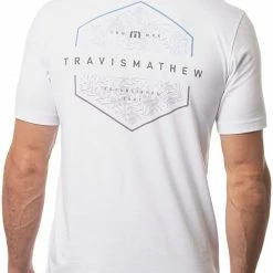 Discount 🤩 TravisMathew Men's Fire Starter Short Sleeve Golf T-Shirt For Men White ✨ -TravisMathew Shop unnamed file 1046