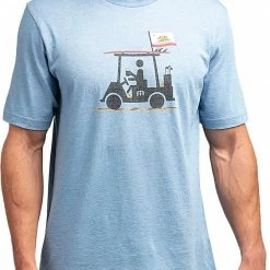 Flash Sale 🔔 TravisMathew Men's Eureka T-Shirt For Men Heather Blue 🎉
