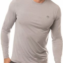 TravisMathew Shop 30 Best deal ๐ TravisMathew Men's Slow Motion Long Sleeve Golf T-Shirt For Men Heather Sleet ๐ฅฐ