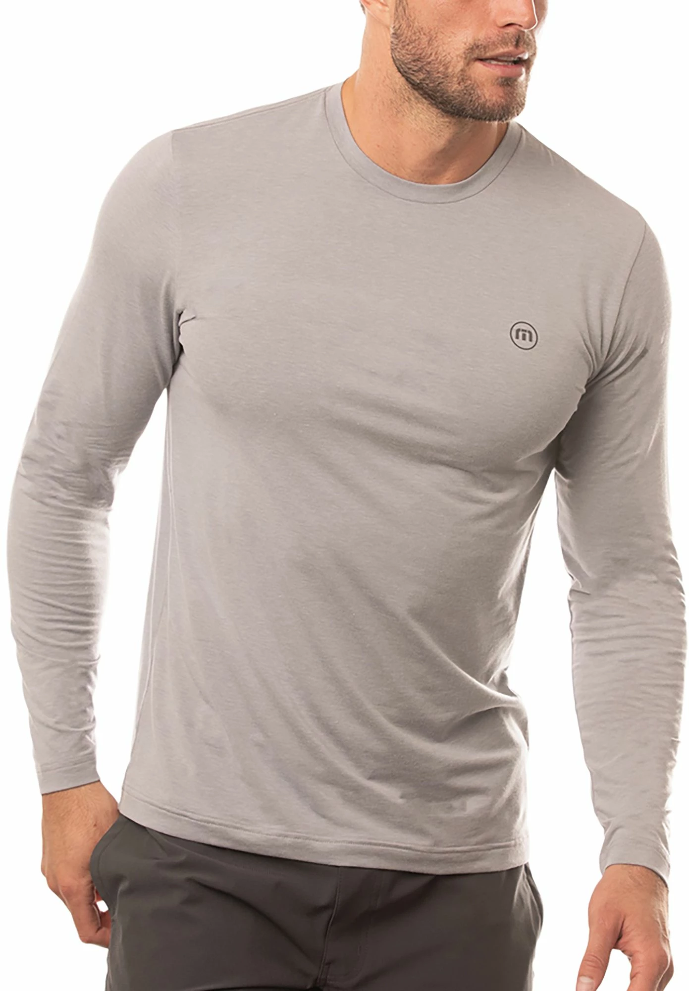 Best deal 🎉 TravisMathew Men's Slow Motion Long Sleeve Golf T-Shirt For Men Heather Sleet 🥰 3 Best deal 🎉 TravisMathew Men's Slow Motion Long Sleeve Golf T-Shirt For Men Heather Sleet 🥰
