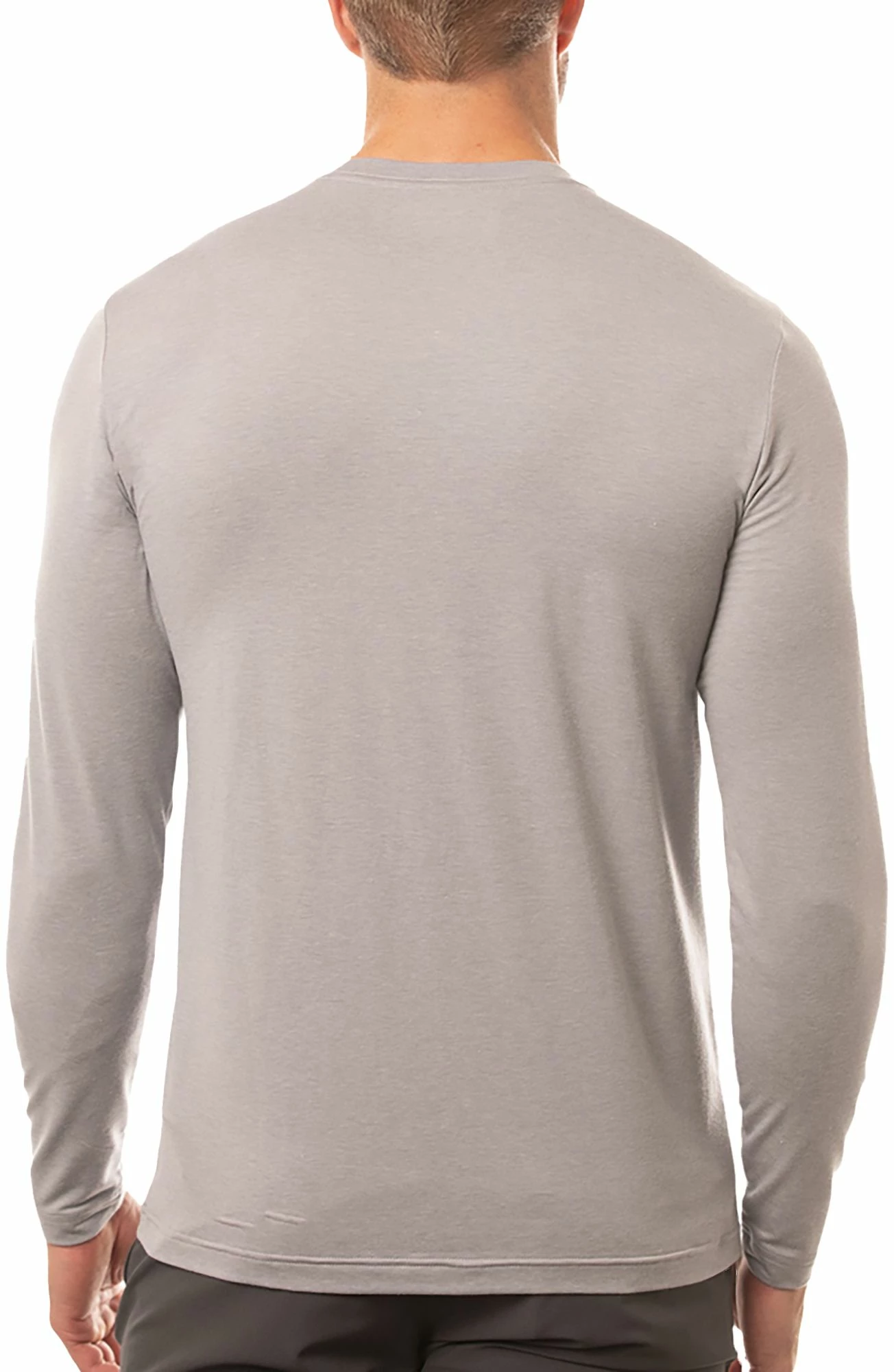 Best deal 🎉 TravisMathew Men's Slow Motion Long Sleeve Golf T-Shirt For Men Heather Sleet 🥰 4 Best deal 🎉 TravisMathew Men's Slow Motion Long Sleeve Golf T-Shirt For Men Heather Sleet 🥰 - Image 2