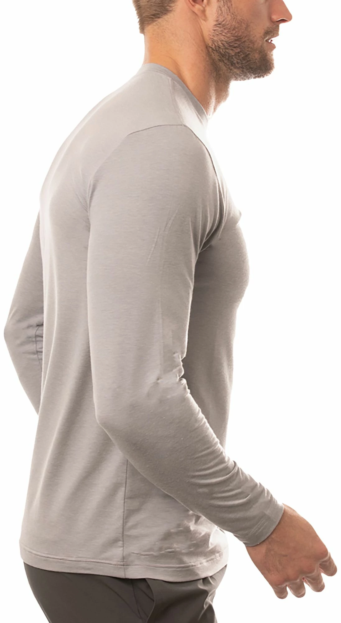 Best deal 🎉 TravisMathew Men's Slow Motion Long Sleeve Golf T-Shirt For Men Heather Sleet 🥰 5 Best deal 🎉 TravisMathew Men's Slow Motion Long Sleeve Golf T-Shirt For Men Heather Sleet 🥰 - Image 3