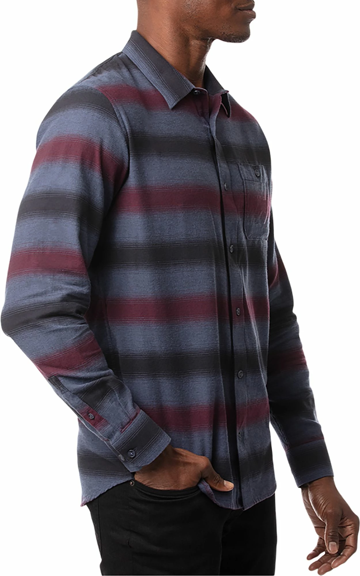 Buy ⌛ TravisMathew Men's On And On Button-Up Flannel Golf 👕 Shirt For Men Blue Night 😉 5 Buy ⌛ TravisMathew Men's On And On Button-Up Flannel Golf 👕 Shirt For Men Blue Night 😉 - Image 3