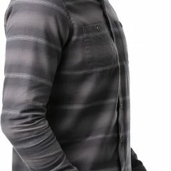 Hot Sale ✨ TravisMathew Men's Final Approach Button-Up Flannel Golf 👚 Shirt For Men Quiet Shade ⌛ -TravisMathew Shop unnamed file 1170