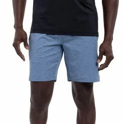 Outlet ⭐ TravisMathew Men's Survivalist Golf Shorts For Men Heather Copen Blue 💯