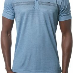 Promo ⭐ TravisMathew Men's Unprecedented Golf Polo For Men Heather Blue Sapphir 😀