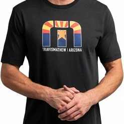 Cheap 🎁 TravisMathew Men's Desert Man T-Shirt For Men Black 😍