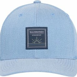 Cheap 🧨 TravisMathew Men's Hancock Golf Hat For Men Heather Riviera ❤️