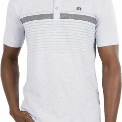 Coupon ๐ TravisMathew Men's Wildwood Golf Polo For Men Heather Light Grey ๐