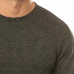 Best deal ✔️ TravisMathew Men's Cloud Waffle Crew Long Sleeve Golf T-Shirt For Men Charcoal 😀 -TravisMathew Shop unnamed file 30