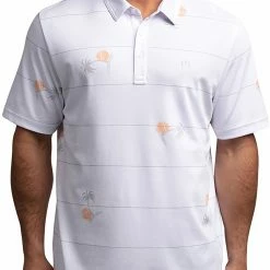 Wholesale 🎁 TravisMathew Men's Panther Golf Polo For Men White 😀