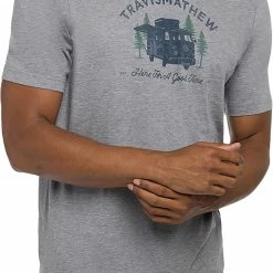 Cheapest ⭐ TravisMathew Men's Coal Walk Golf T-Shirt For Men Heather Grey 🧨