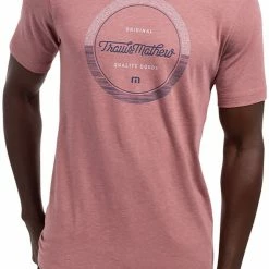 Best reviews of 🧨 TravisMathew Men's Bliss Index Golf T-Shirt For Men Heather Ruby Wine 🥰
