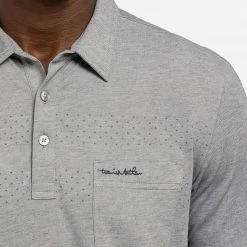 Best deal 🥰 TravisMathew Men's Finger Lakes Golf Polo For Men Heather Medium Grey 👍 -TravisMathew Shop unnamed file 445