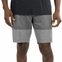 New 😉 TravisMathew Men's Why Worry Golf Shorts For Men Heather Grey Pinstripe 😍