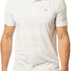 Outlet 🎉 TravisMathew Men's Scene It Golf Polo For Men White ❤️