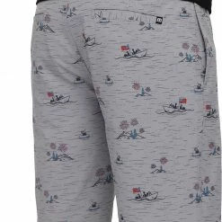 Outlet ⌛ TravisMathew Men's Slush Fun Golf Shorts For Men Heather Sleet 💯 -TravisMathew Shop unnamed file 565