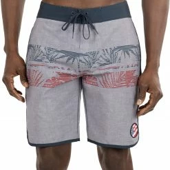Coupon 🤩 TravisMathew Men's Cutting Corners Boardshorts For Men Heather Quiet Shade 🎁