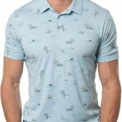 Brand new ๐ TravisMathew Men's Going Rogue Golf Polo For Men Heather Delphinium ๐ฅฐ