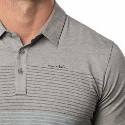 Deals 🛒 TravisMathew Men's Quiet Nights Golf Polo For Men Heather Medium Grey ✔️ -TravisMathew Shop unnamed file 74