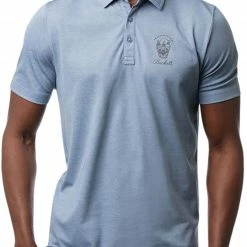 Discount 🛒 TravisMathew Men's Play Maker Golf Polo For Men Heather Copen Blue 👏