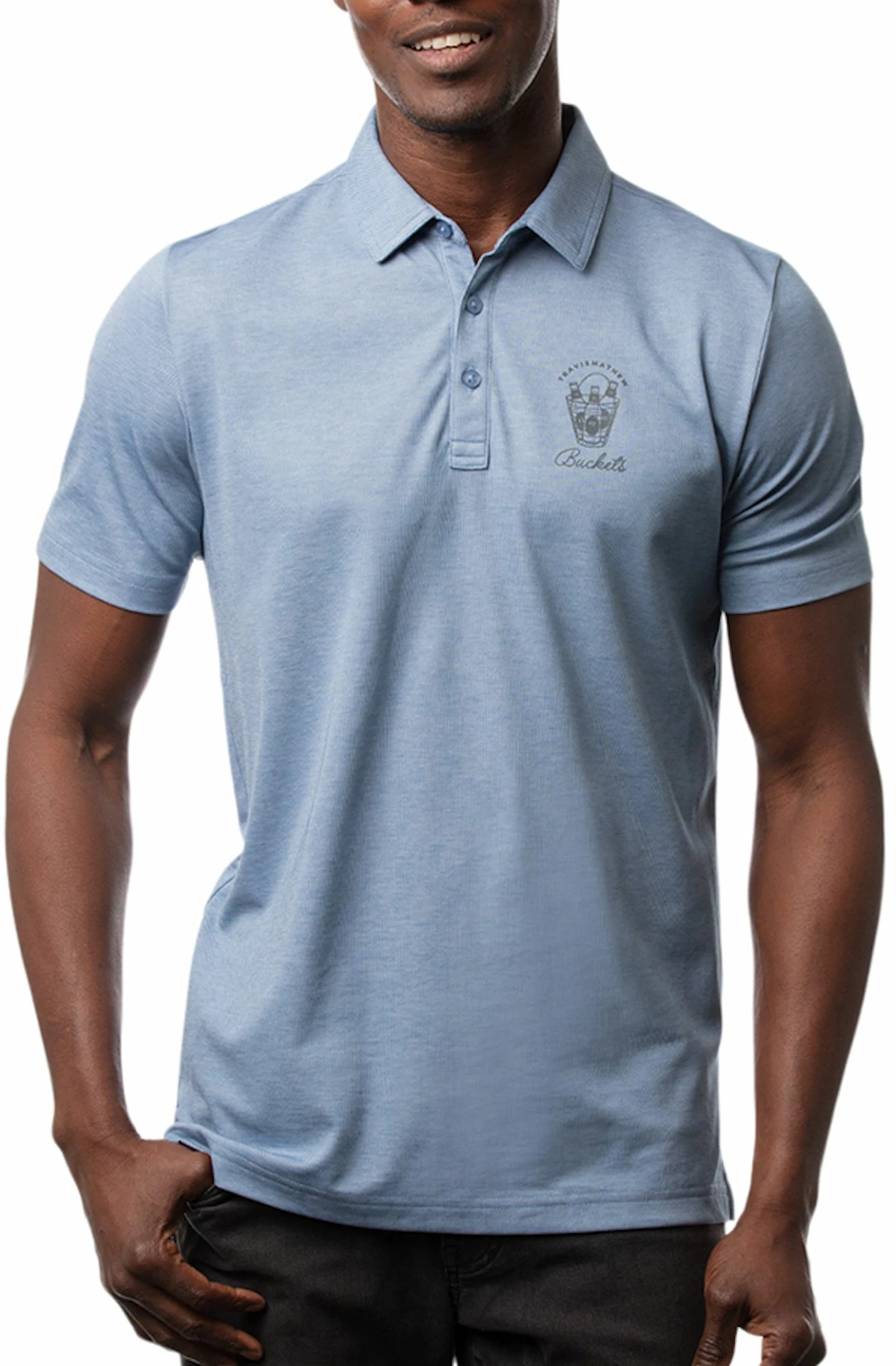 Discount 🛒 TravisMathew Men's Play Maker Golf Polo For Men Heather Copen Blue 👏 3 Discount 🛒 TravisMathew Men's Play Maker Golf Polo For Men Heather Copen Blue 👏