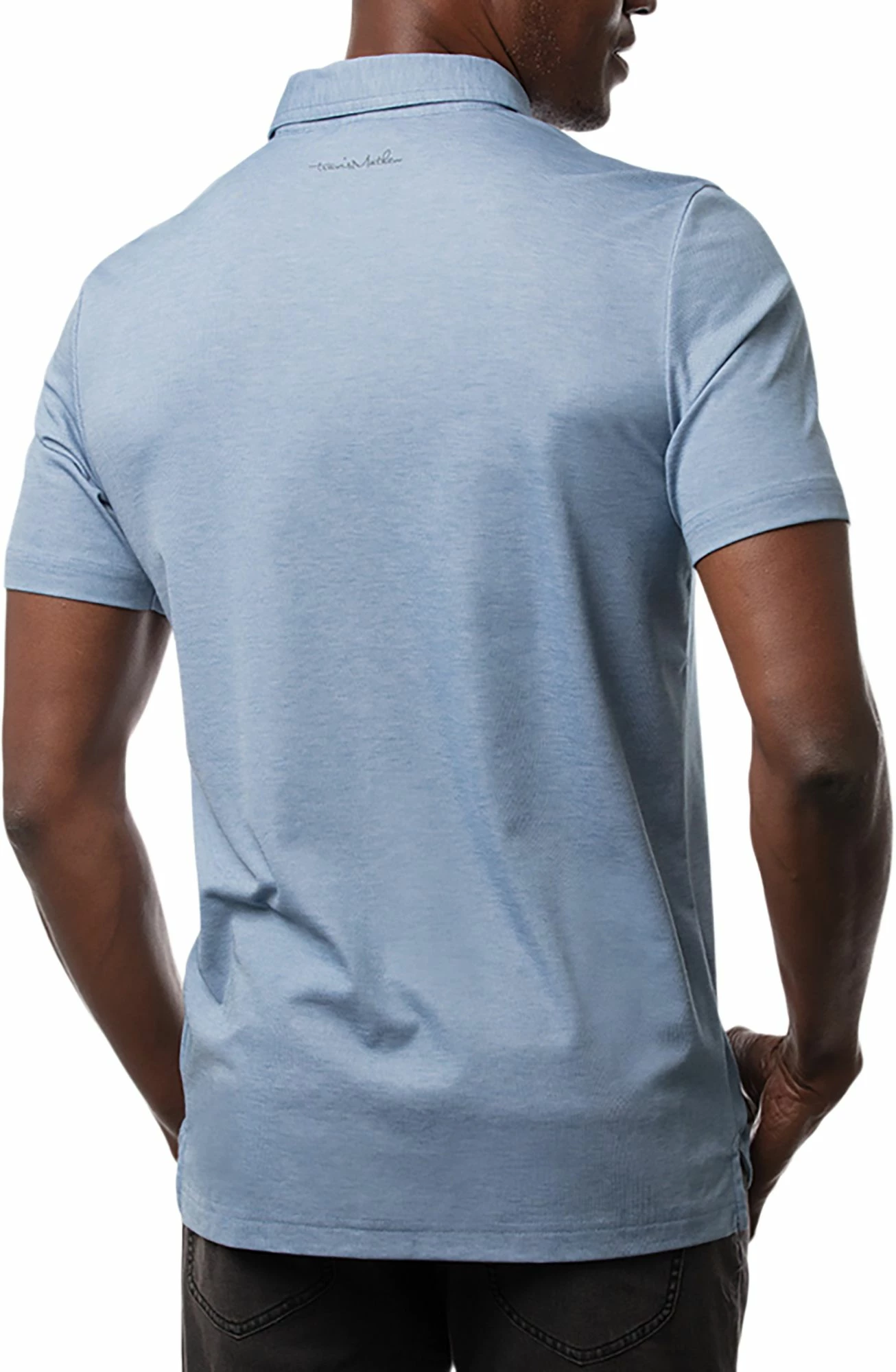 Discount 🛒 TravisMathew Men's Play Maker Golf Polo For Men Heather Copen Blue 👏 4 Discount 🛒 TravisMathew Men's Play Maker Golf Polo For Men Heather Copen Blue 👏 - Image 2