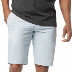 Best Sale ❤️ TravisMathew Men's Take Off Golf Shorts For Men Heather Light Blue 💯