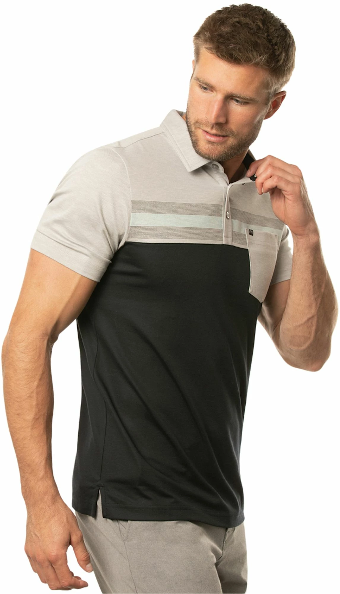 Coupon 🛒 TravisMathew Men's Salad Days Golf Polo For Men Heather Light Grey 🥰 5 Coupon 🛒 TravisMathew Men's Salad Days Golf Polo For Men Heather Light Grey 🥰 - Image 3