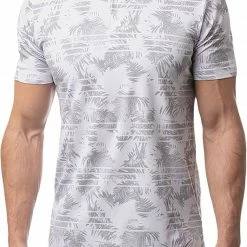 Promo 👍 TravisMathew Men's Seaside Blue Golf Polo For Men White ⭐