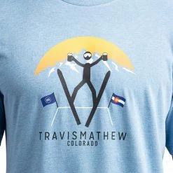 Wholesale 🛒 TravisMathew Men's Catchin' Air Golf T-Shirt For Men Heather Blue 👍 -TravisMathew Shop unnamed file 856