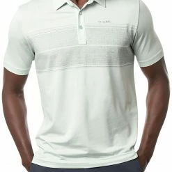 Promo โ TravisMathew Men's Infinite Wishes Golf Polo For Men Heather Neptune Green โค๏ธ