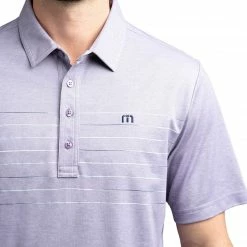 New ✔️ TravisMathew Men's Good Good Golf Polo For Men Heather Purple Sage ⌛ -TravisMathew Shop unnamed file 907