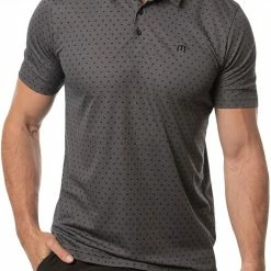 Coupon ๐ TravisMathew Men's Two Hour Delay Golf Polo For Men Heather Dark Grey โ